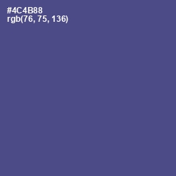 #4C4B88 - Victoria Color Image