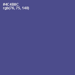#4C4B8C - Victoria Color Image