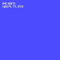 #4C4BFD - Royal Blue Color Image