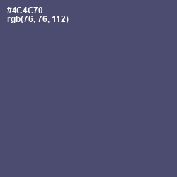 #4C4C70 - East Bay Color Image