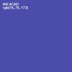 #4C4CAD - Blue Violet Color Image