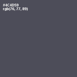 #4C4D59 - Trout Color Image