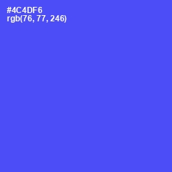 #4C4DF6 - Royal Blue Color Image