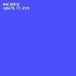 #4C4DFB - Royal Blue Color Image