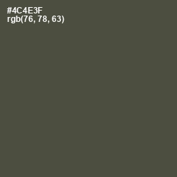 #4C4E3F - Kelp Color Image