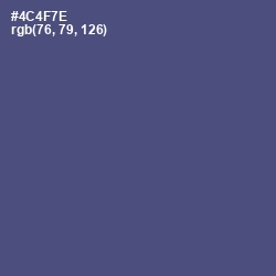 #4C4F7E - East Bay Color Image