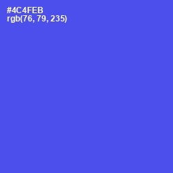 #4C4FEB - Royal Blue Color Image