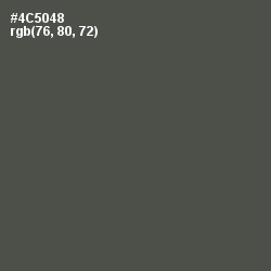 #4C5048 - Gray Asparagus Color Image