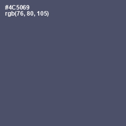 #4C5069 - Fiord Color Image