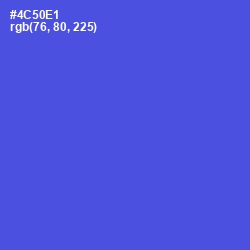 #4C50E1 - Royal Blue Color Image