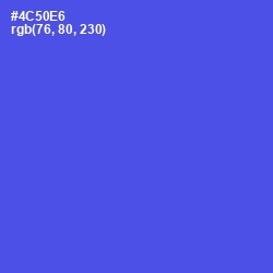 #4C50E6 - Royal Blue Color Image