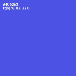 #4C52E3 - Royal Blue Color Image