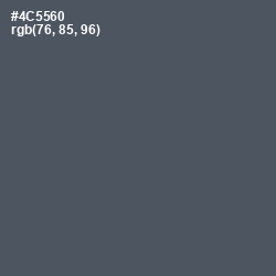 #4C5560 - Fiord Color Image