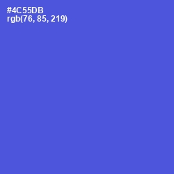 #4C55DB - Royal Blue Color Image