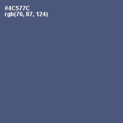 #4C577C - East Bay Color Image
