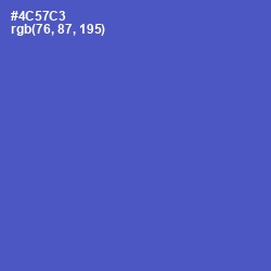 #4C57C3 - Indigo Color Image