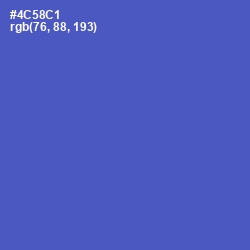 #4C58C1 - Indigo Color Image