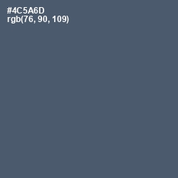 #4C5A6D - Fiord Color Image