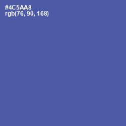 #4C5AA8 - San Marino Color Image