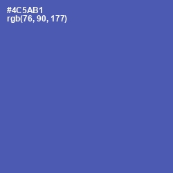 #4C5AB1 - San Marino Color Image