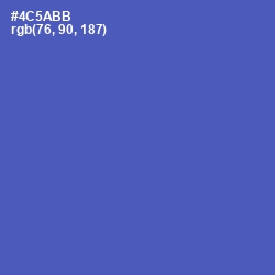#4C5ABB - San Marino Color Image