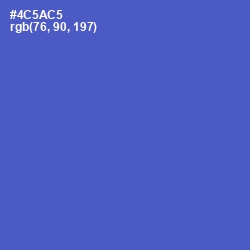 #4C5AC5 - Indigo Color Image