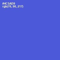 #4C5AD9 - Royal Blue Color Image