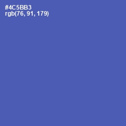 #4C5BB3 - San Marino Color Image