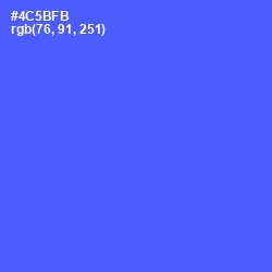 #4C5BFB - Royal Blue Color Image