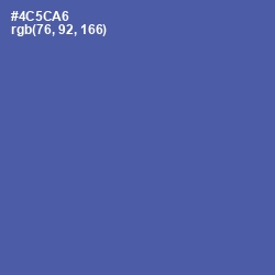 #4C5CA6 - San Marino Color Image