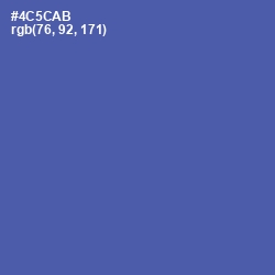 #4C5CAB - San Marino Color Image