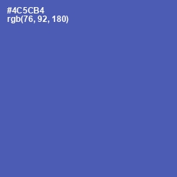 #4C5CB4 - San Marino Color Image