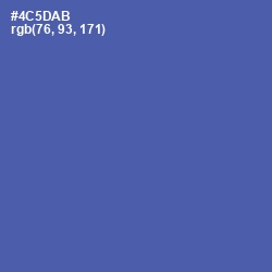 #4C5DAB - San Marino Color Image