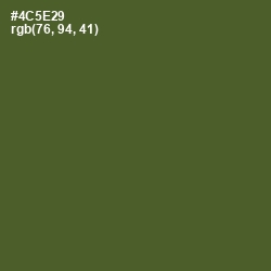 #4C5E29 - Woodland Color Image