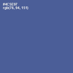 #4C5E97 - Victoria Color Image
