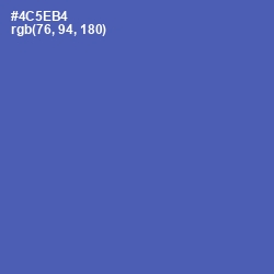 #4C5EB4 - San Marino Color Image