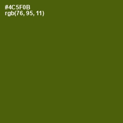 #4C5F0B - Verdun Green Color Image