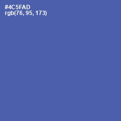 #4C5FAD - San Marino Color Image