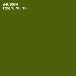 #4C600A - Green Leaf Color Image