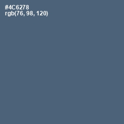 #4C6278 - Blue Bayoux Color Image