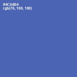 #4C64B4 - San Marino Color Image
