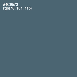 #4C6573 - Blue Bayoux Color Image