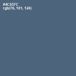 #4C657C - Blue Bayoux Color Image