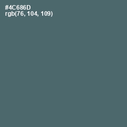 #4C686D - Blue Bayoux Color Image