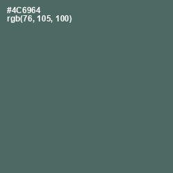 #4C6964 - Cutty Sark Color Image