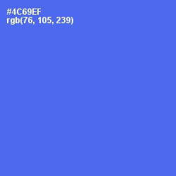 #4C69EF - Royal Blue Color Image