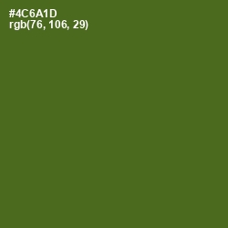 #4C6A1D - Green Leaf Color Image