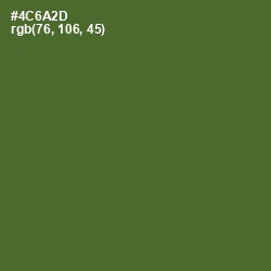 #4C6A2D - Chalet Green Color Image
