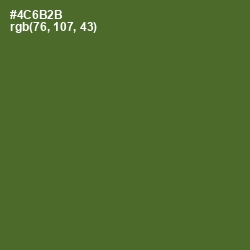 #4C6B2B - Chalet Green Color Image