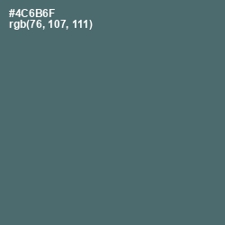 #4C6B6F - Blue Bayoux Color Image